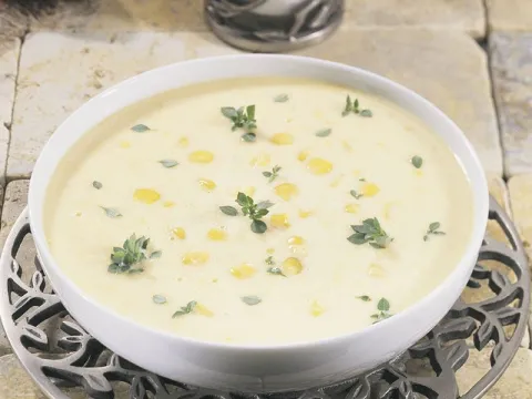 Yoğurtlu Mısır Çorbası