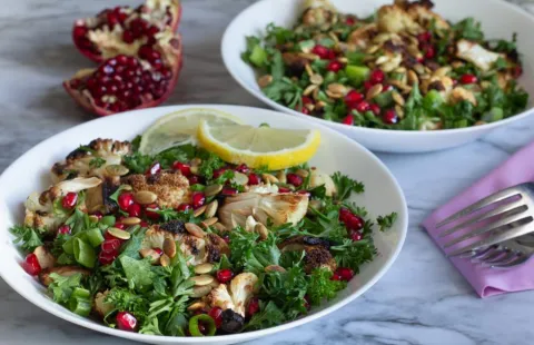 Karamelize Karnabahar Salatası