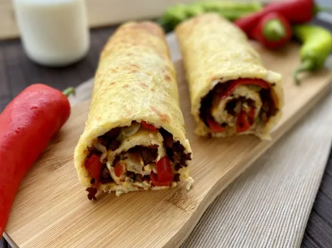 Diyet Kıymalı Rulo Patates