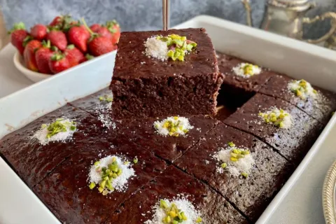 Kafe Usulü Islak Kek
