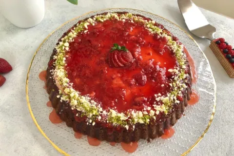 Çilekli Tart Pasta