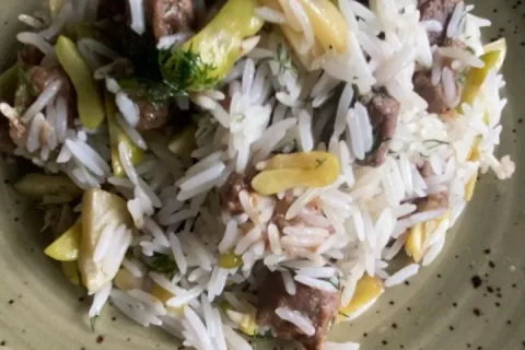 Etli ve Baklalı Basmati Pilavı