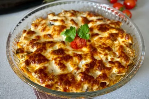 Fırında Patlıcan Graten