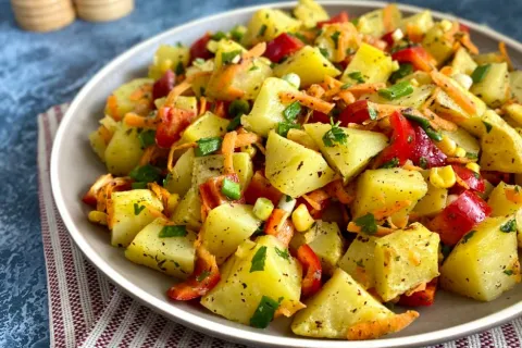 Fırınlanmış Patates Salatası