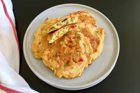 Kabaklı Yulaf ve Mısır Unlu Pancake