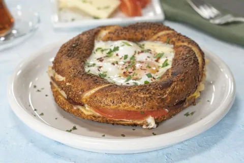 Kahvaltılık Simit Tava
