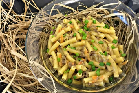 Kıymalı Kremalı Makarna