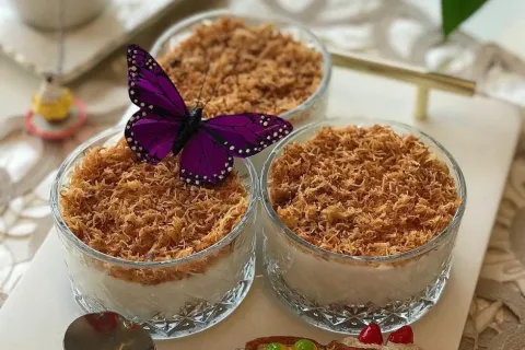 Kremalı Kadayıflı Muhallebi