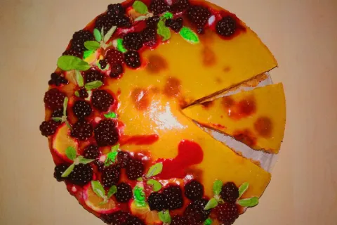 Limonlu Böğürtlenli Cheesecake
