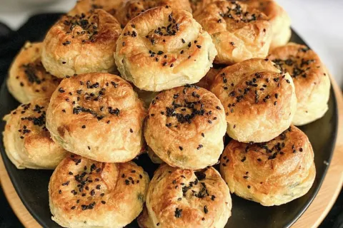 Lorlu Ispanaklı Gül Böreği