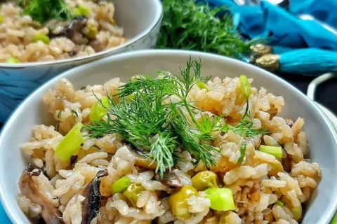 Mantarlı Pirinç Pilavı