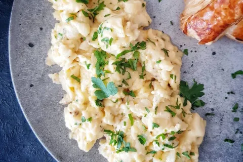 Maydanozlu Kremalı Omlet