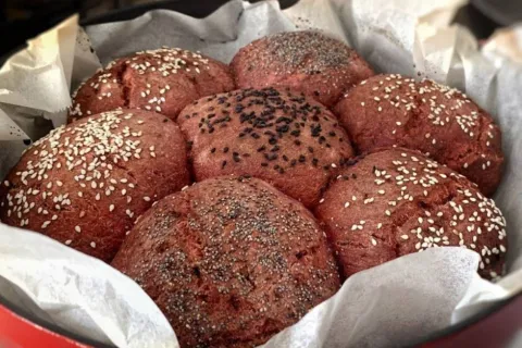 Pancarlı Ekşi Mayalı Çiçek Ekmek