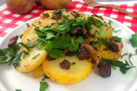 Pastırmalı Patates Kavurması