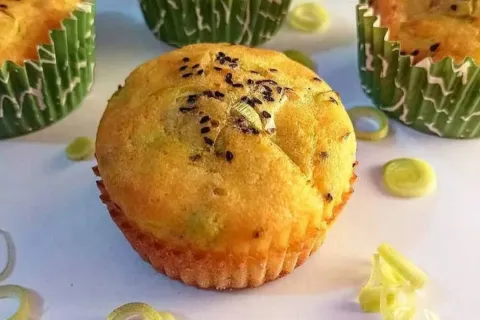 Pırasalı Mısır Unlu Muffin