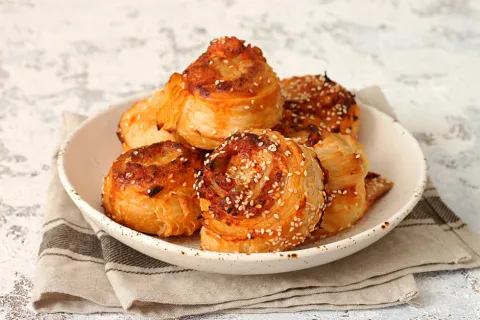 Pizza Tadında Milföy Börek