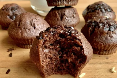 Rafine Şekersiz Kakaolu Muffin