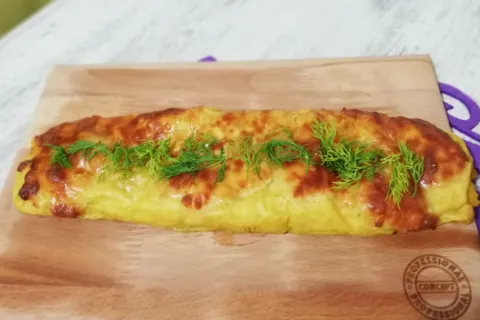 Fırında Tavuklu Rulo Patates