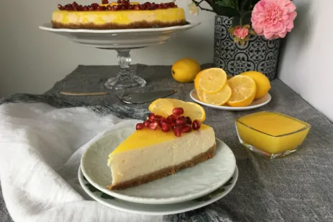 Soslu Limonlu Cheesecake