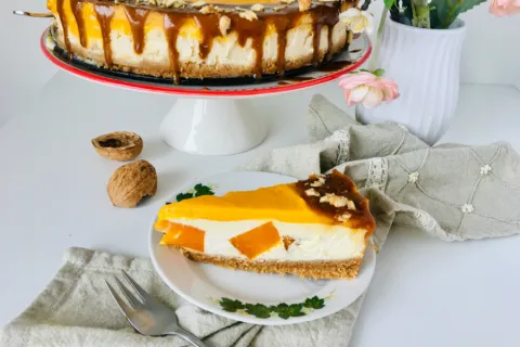 Tahinli Bal Kabaklı Cheesecake