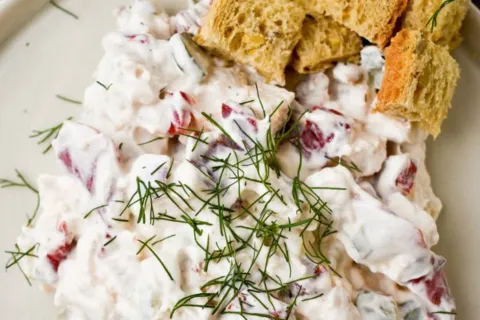 Tavuklu Köz Biberli Salata