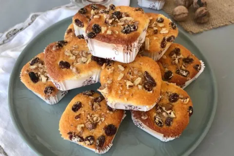 Üzümlü Limonlu Muffin