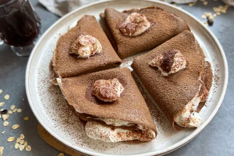 Yulaflı Tiramisu Krep