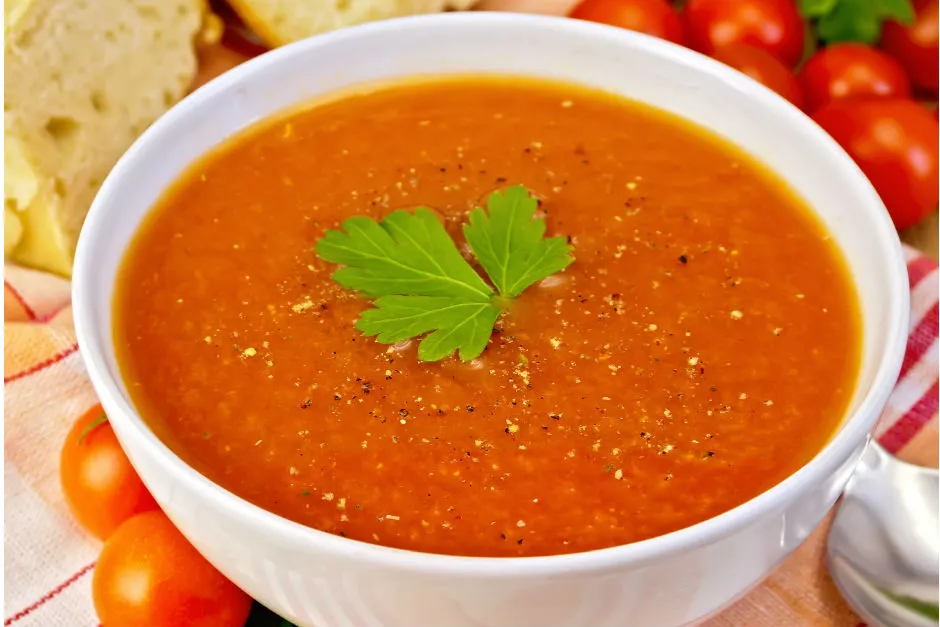 Köz Biberli Domates Çorbası tarifi