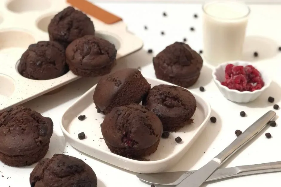 Ahududulu Kakaolu Muffin tarifi