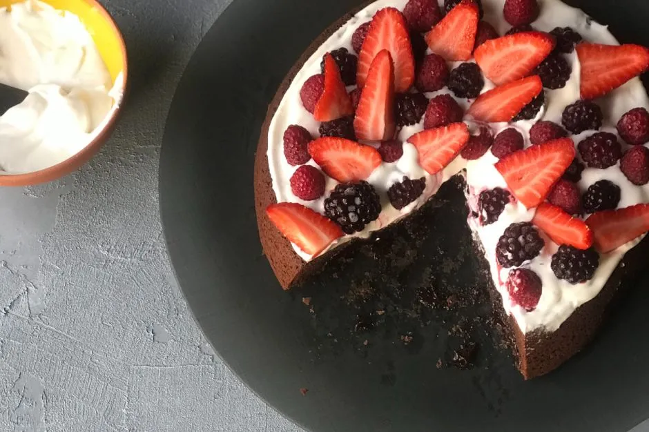 Brownie Berry Pizza tarifi