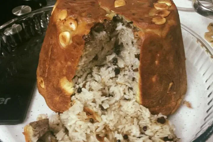 Dana Etli Perde Pilavı tarifi