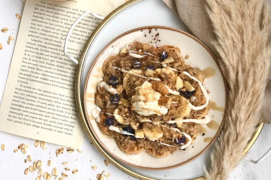 Elmalı Turta Waffle tarifi
