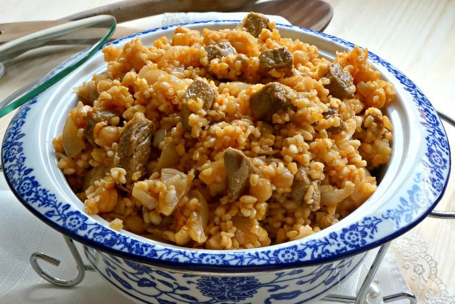 Etli Firik Pilavı tarifi