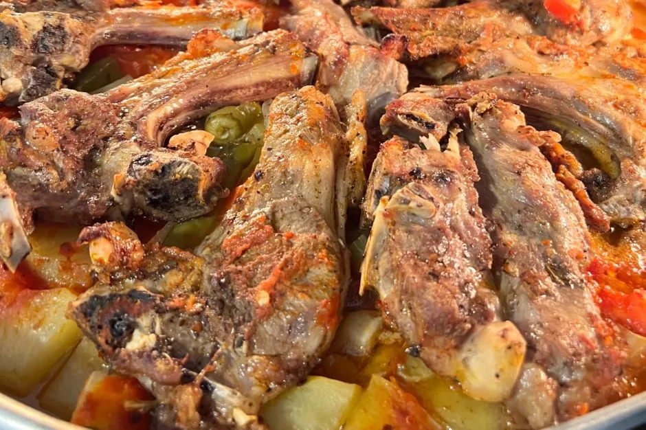 Fırında Sebzeli Pirzola tarifi