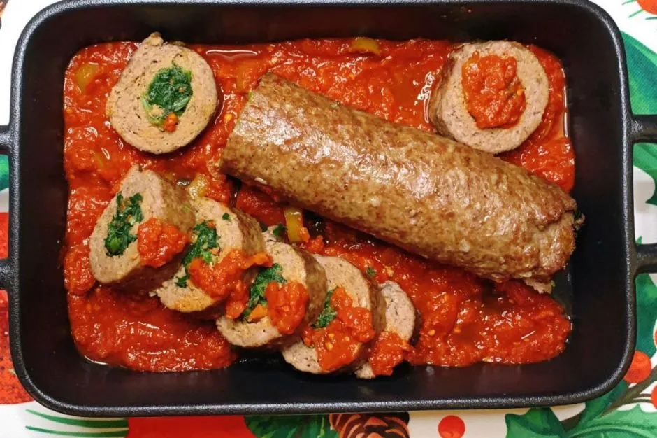 Ispanak Dolgulu Fırın Köfte tarifi