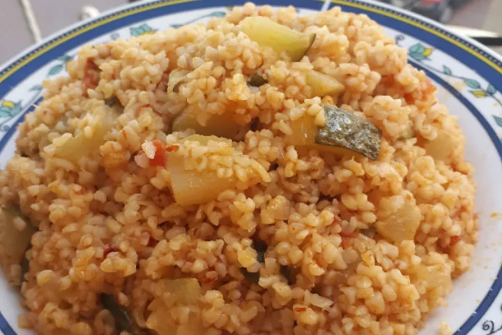 Kabaklı Bulgur Pilavı tarifi