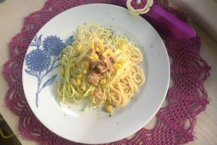 Kabaklı Spagetti tarifi