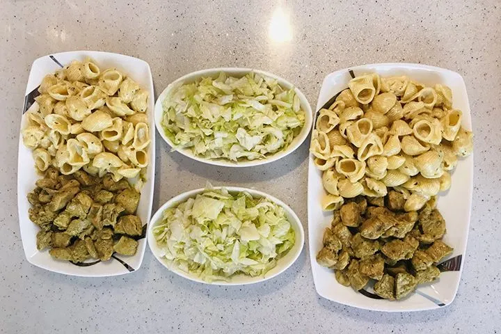 Körili Tavuklu Makarna tarifi