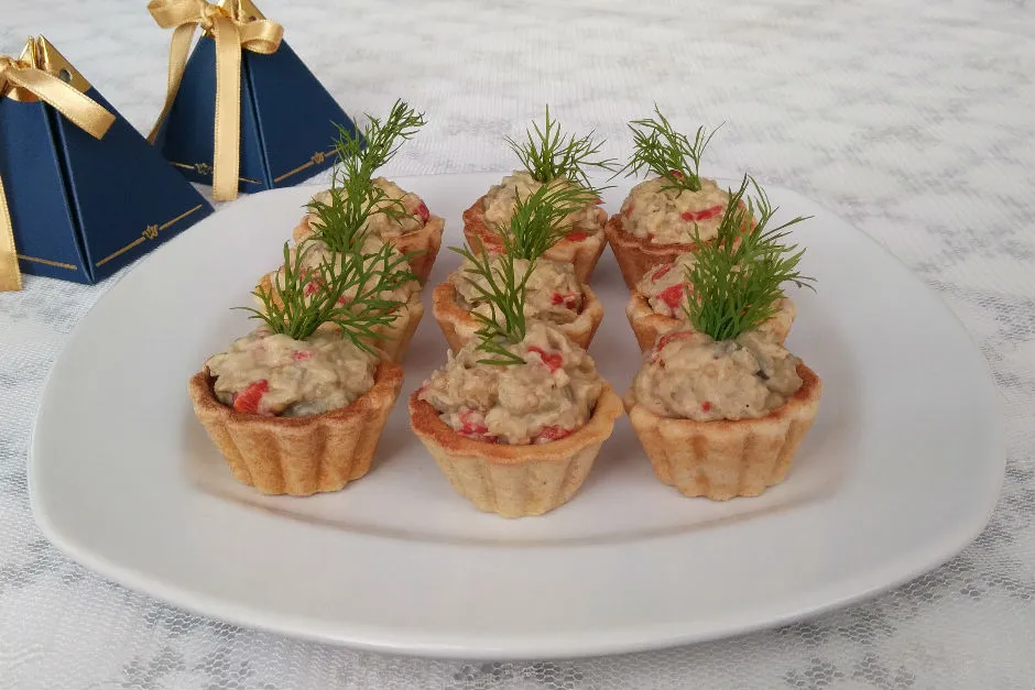 Köz Patlıcanlı Mini Tartolet tarifi