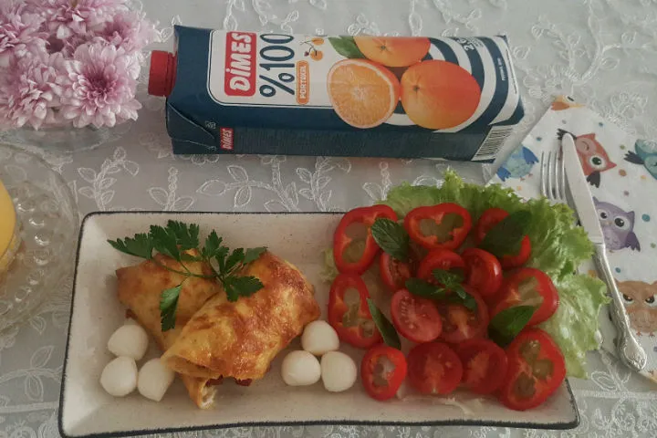 Krep Mantolu Omlet tarifi