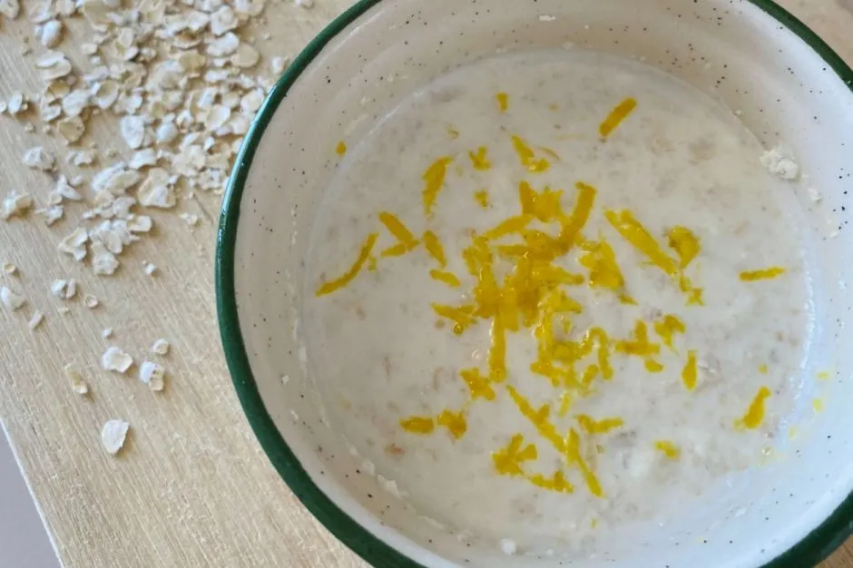 Limonlu Yulaf Lapası tarifi