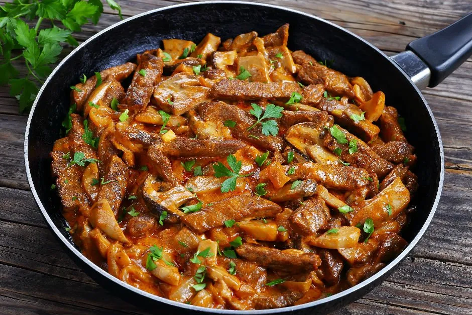 Mantarlı Et Sote tarifi