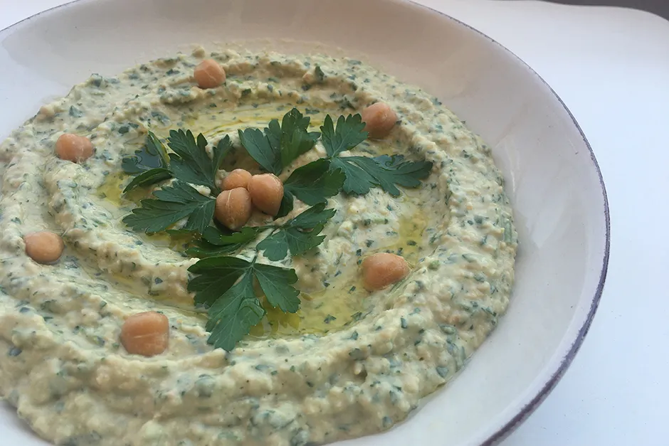 Maydanozlu Humus tarifi