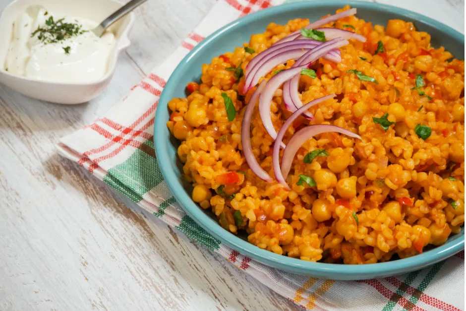 Nohutlu Bulgur Pilavı tarifi