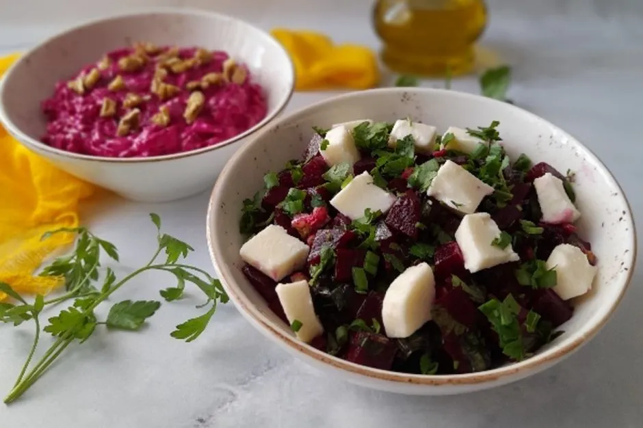 Peynirli Pancar Salatası tarifi