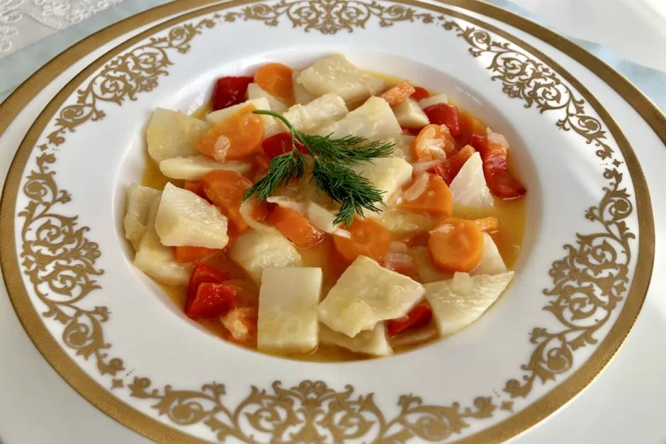 Portakal Sulu Zeytinyağlı Kereviz tarifi