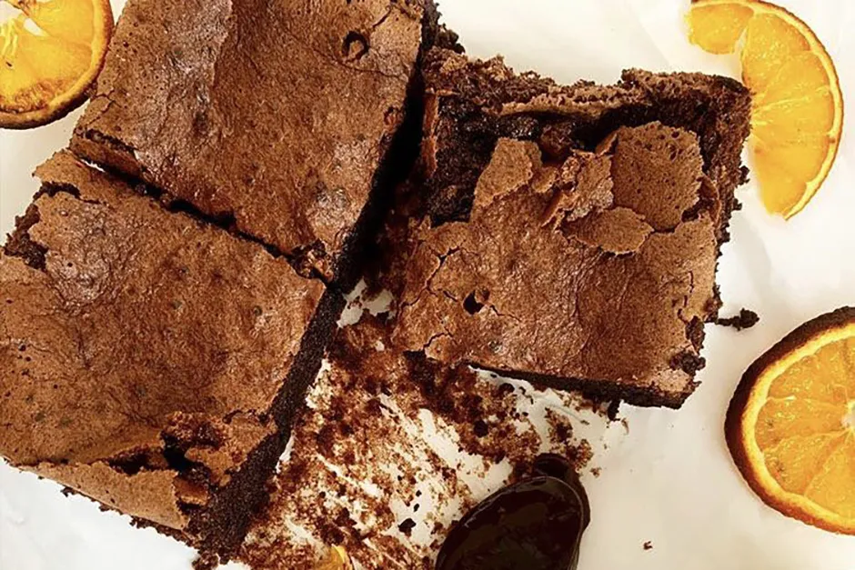 Portakallı Unsuz Brownie tarifi