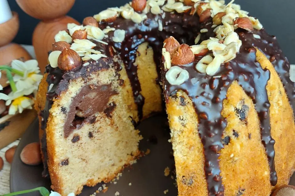Puding Dolgulu Fındıklı Kek tarifi