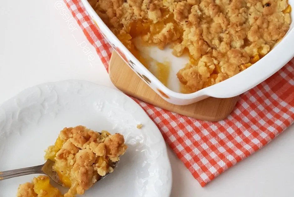Şeftali Crumble tarifi