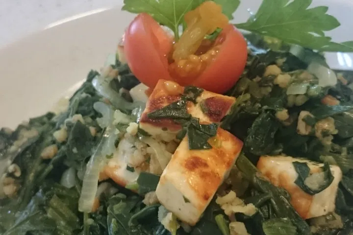 Siyez Bulgurlu Panak Paneer tarifi